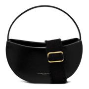 Zwarte Clelia Leren Handtas Gianni Chiarini , Black , Dames