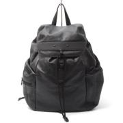 Pre-owned Fabric backpacks Louis Vuitton Vintage , Black , Heren