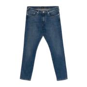 Blauwe Denim Tapered Leg Jeans PS By Paul Smith , Blue , Heren