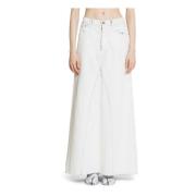 Vintage Witte Denim Jeans Maison Margiela , White , Dames