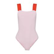 Bodysuit met Grieks patroon Versace , Pink , Dames