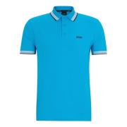 Polo Shirt Klassieke Stijl Comfort Kwaliteit Boss , Blue , Heren