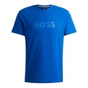 Biologisch Katoenen Heren T-shirt Boss , Blue , Heren