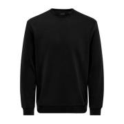 Heren Crew Neck Sweatshirt Only & Sons , Black , Heren