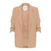 Stijlvolle Blazer Jas Burro Soaked in Luxury , Brown , Dames