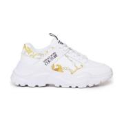 Witte Sneakers voor Mannen Versace Jeans Couture , White , Heren