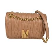 Stijlvolle Tassen Collectie Moschino , Beige , Dames