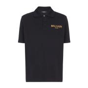 Zwarte T-shirts & Polos voor mannen Balmain , Black , Heren