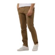 Slim Fit Beige Flex Broek Selected Homme , Beige , Heren