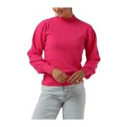 Fuchsia Gebreide Pullover Trui Y.a.s , Pink , Dames