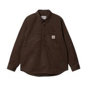 Heren Derby Bruin of Khaki Overshirt Carhartt Wip , Brown , Heren