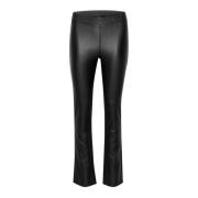 Flared Pants Zwart Diep Slim-Fit Kaffe , Black , Dames