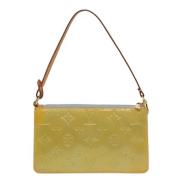 Pre-owned Leather pouches Louis Vuitton Vintage , Green , Dames