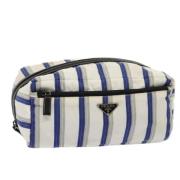 Pre-owned Nylon pouches Prada Vintage , White , Dames