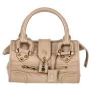 Pre-owned Leather handbags Burberry Vintage , Brown , Dames