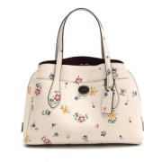 Pre-owned Leather handbags Coach Pre-owned , White , Dames