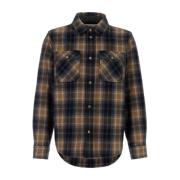 Geborduurd Flanellen Shirt Woolrich , Multicolor , Heren