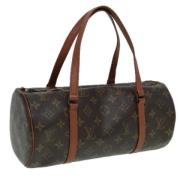 Pre-owned Canvas handbags Louis Vuitton Vintage , Brown , Dames