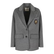 Elegante Wollen Jas Ermanno Scervino , Gray , Dames