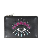 Oog Clutch Tas in Roze Kenzo , Black , Dames