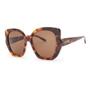 Fantasy Slim Vlinder Zonnebril Donker Havana Loewe , Brown , Dames