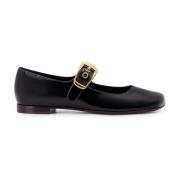 Patent Leren Ballerina met Verstelbare Band Chloé , Black , Dames