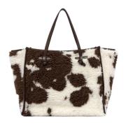 Landelijke Stijl Faux Fur Shopper Gianni Chiarini , Multicolor , Dames