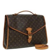 Pre-owned Canvas handbags Louis Vuitton Vintage , Brown , Dames