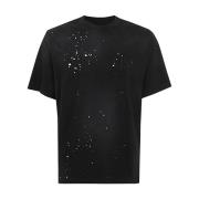 Zwarte Shotgun Geborduurde Tee Amiri , Black , Heren