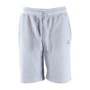 Lila Katoen Fleece Jogging Shorts C.p. Company , Purple , Heren