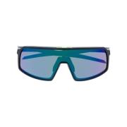 MultiColour Pilot Zonnebril Blauw Getint Oakley , Multicolor , Unisex