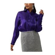 Paarse Trendy Blouse Yasmagnusa Ls Shirt Y.a.s , Purple , Dames