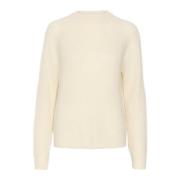 Witte Raglan Pullover Trui Soaked in Luxury , White , Dames