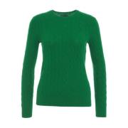 Groene Kabeltrui Aw24 Ralph Lauren , Green , Dames