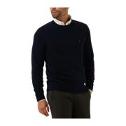 Cashmere Crew Neck Sweater Tommy Hilfiger , Blue , Heren