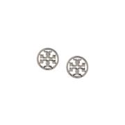 Iconische Logo Stud Oorbellen Tory Burch , Gray , Dames