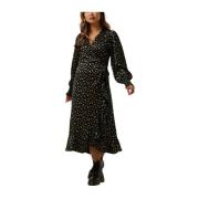 Precious Rose Midi Jurk Neo Noir , Black , Dames