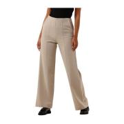 Wijde Elegante Broek Moss Copenhagen , Beige , Dames