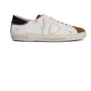 Witte Leren Sneaker Paris Model Philippe Model , White , Dames