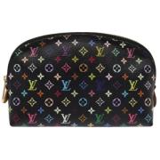 Pre-owned Canvas pouches Louis Vuitton Vintage , Black , Dames