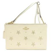 Pre-owned Leather shoulder-bags Coach Pre-owned , White , Dames