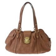 Pre-owned Leather handbags Louis Vuitton Vintage , Brown , Dames