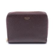 Pre-owned Leather wallets Celine Vintage , Brown , Dames