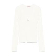 Witte Sweatshirt Aw24 Twinset , White , Dames