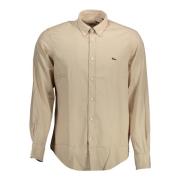 Overhemd Beige Button Down Lange Mouw Harmont & Blaine , Beige , Heren