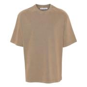 Bruin Logo Katoenen T-Shirt Acne Studios , Brown , Heren