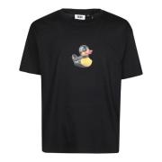 Oversized Duck T-shirt Gcds , Black , Heren