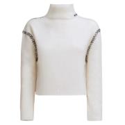 Off White Turtleneck Sweater Marni , White , Dames