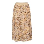 Luipaardprint Rok Birch Dot Saint Tropez , Beige , Dames