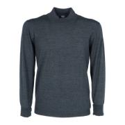 Stijlvolle Highneck Sweater Fedeli , Blue , Heren